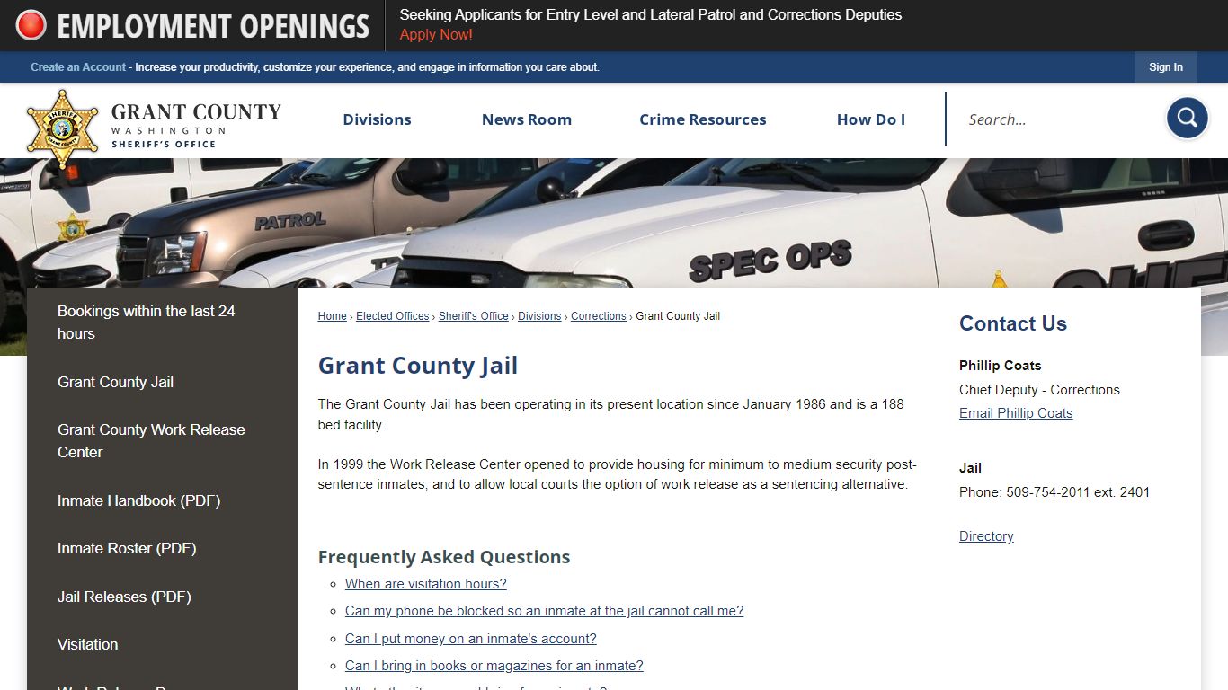 Grant County Jail | Grant County, WA